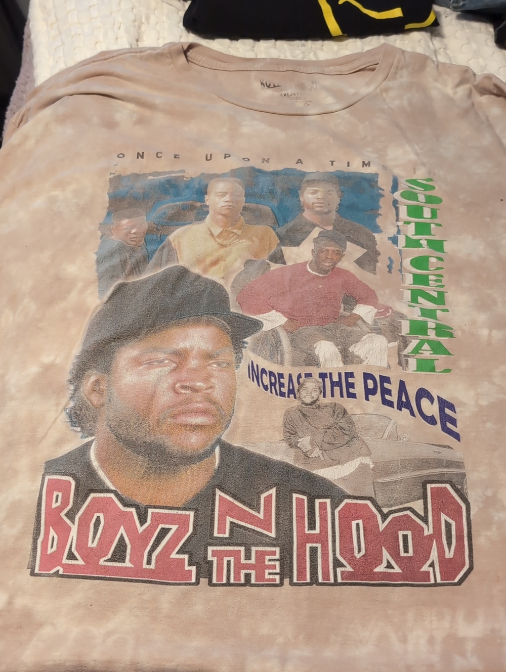 Boyz N The Hood Graphic Tee 4XL Brown Tie Dye Increase The Peace Ice Cube